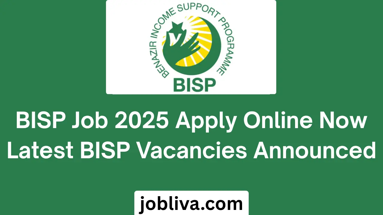 BISP Job 2025 Apply Online Now Latest BISP Vacancies Announced