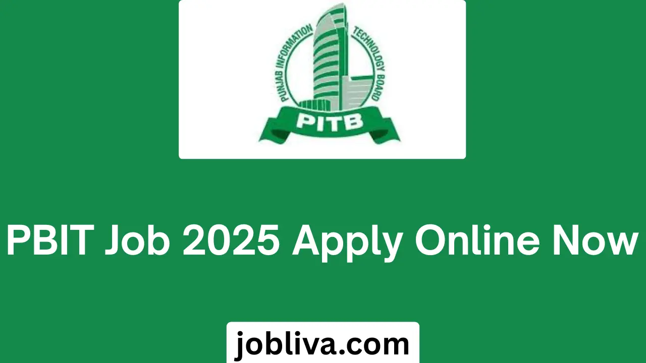 PBIT Job 2025 Apply Online Now